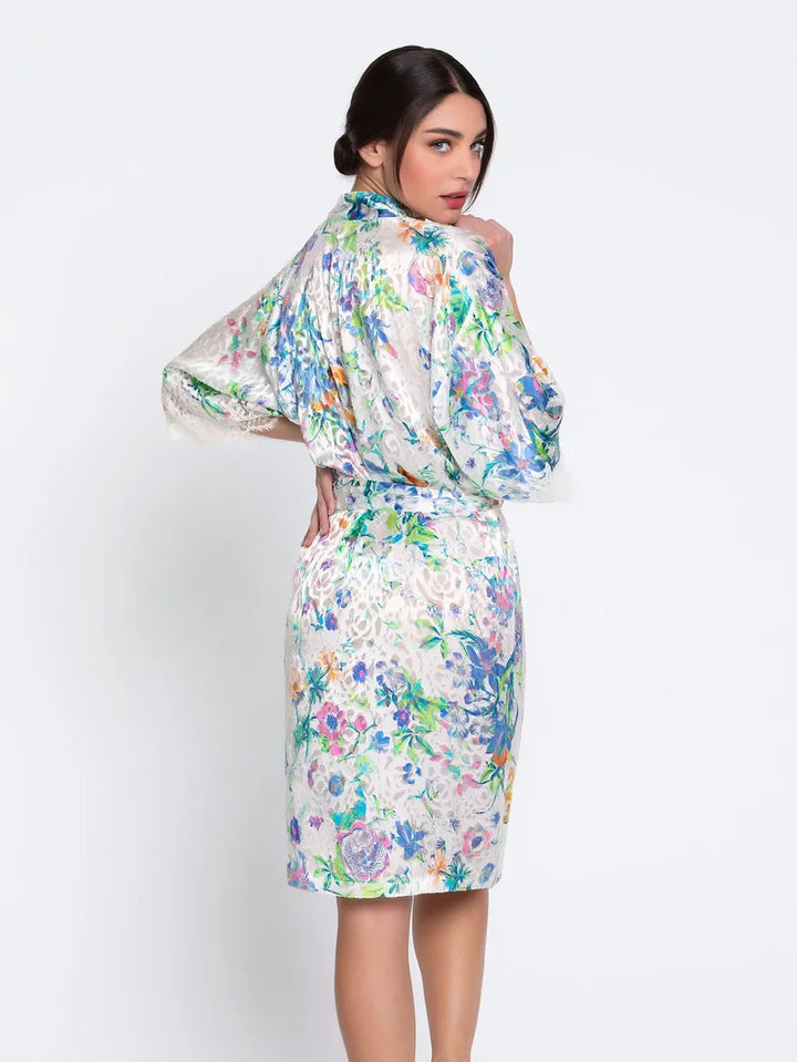 Lise Charmel - Baisers Legers Mid-Length Negligee Gown Bleus Legers