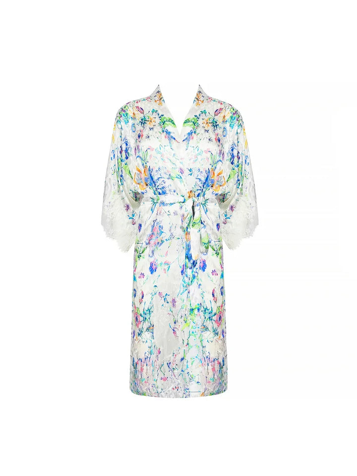 Lise Charmel - Baisers Legers Mid-Length Negligee Gown Bleus Legers