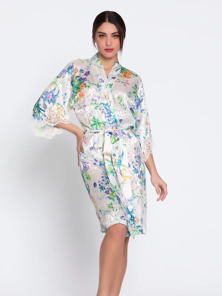 Lise Charmel - Baisers Legers Mid-Length Negligee Gown Bleus Legers