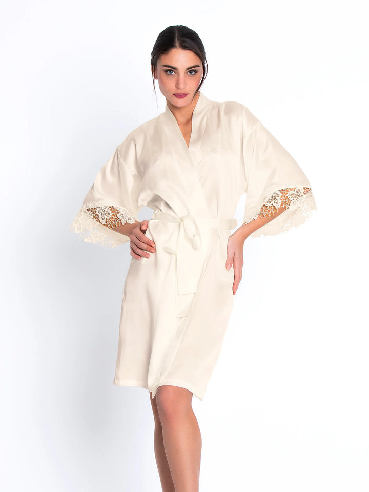 Lise Charmel - Princesse Iris Mid-Length Negligee Gown Ecru Nacre