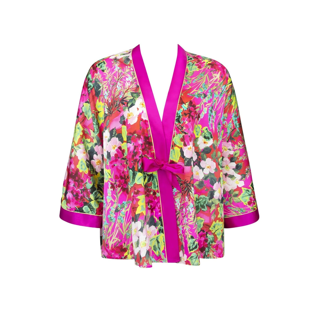 Lise Charmel - Envolee De Fleurs Kimono Shaped Neglige Envolee Fucsia Neglige Vestido Lise Charmel