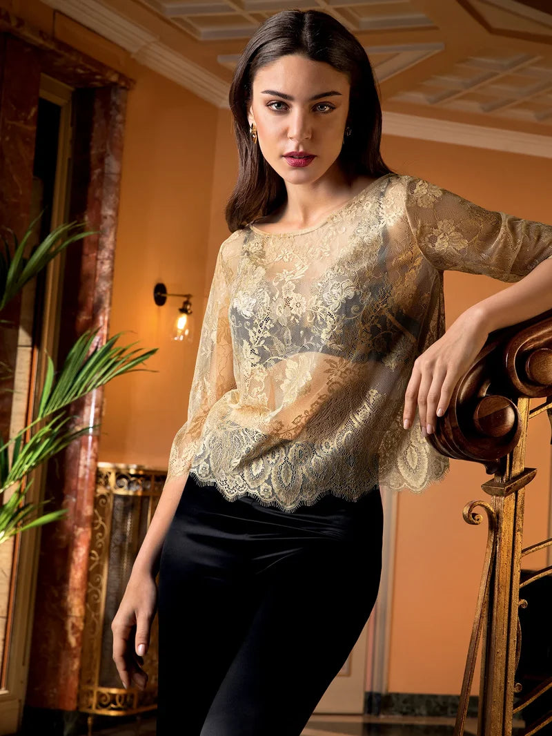 Lise Charmel - Deesse En Glam Blouse Or Glamour