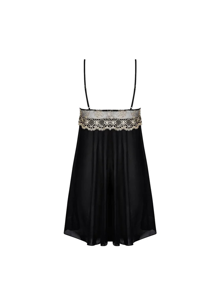 Lise Charmel - Sublime En Or Babydoll Noir Eclat
