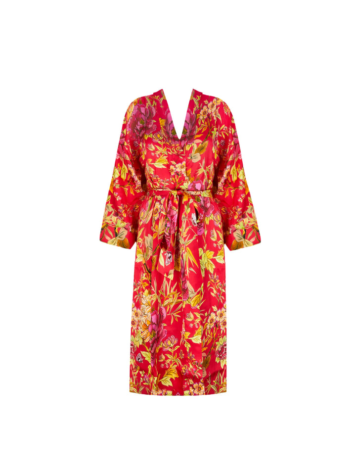 Lise Charmel - Foret Rubis Mid-Length Negligee Gown Santal Rouge