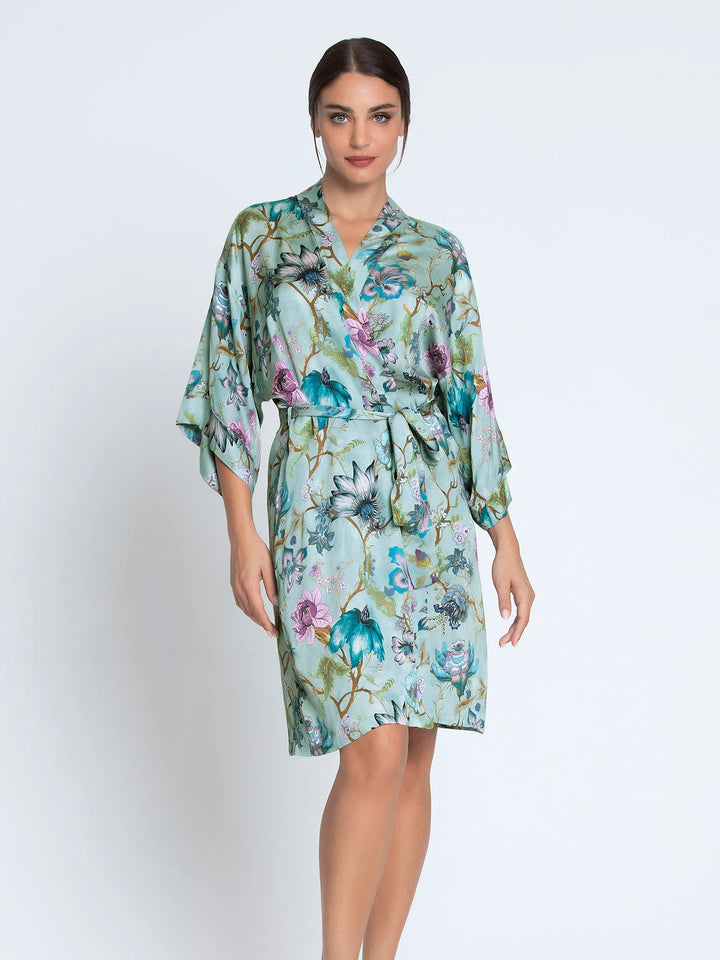 Lise Charmel - Reve En Fleurs Mid-Length Negligee Gown Reve Opale