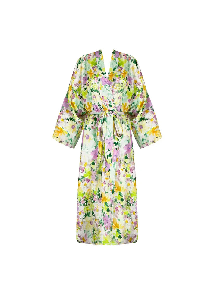 Lise Charmel - L’amour Au Soleil Mid-Length Negligee Gown Soleil En Fleurs