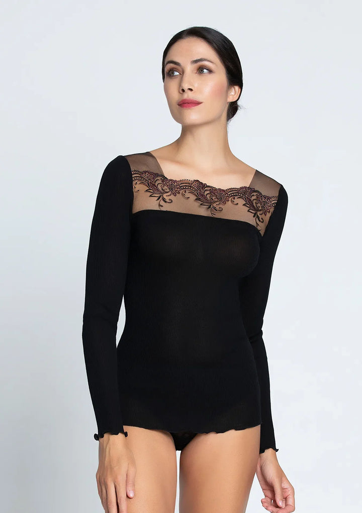 Lise Charmel - Charme Secret Long Sleeved Top Charme Noir