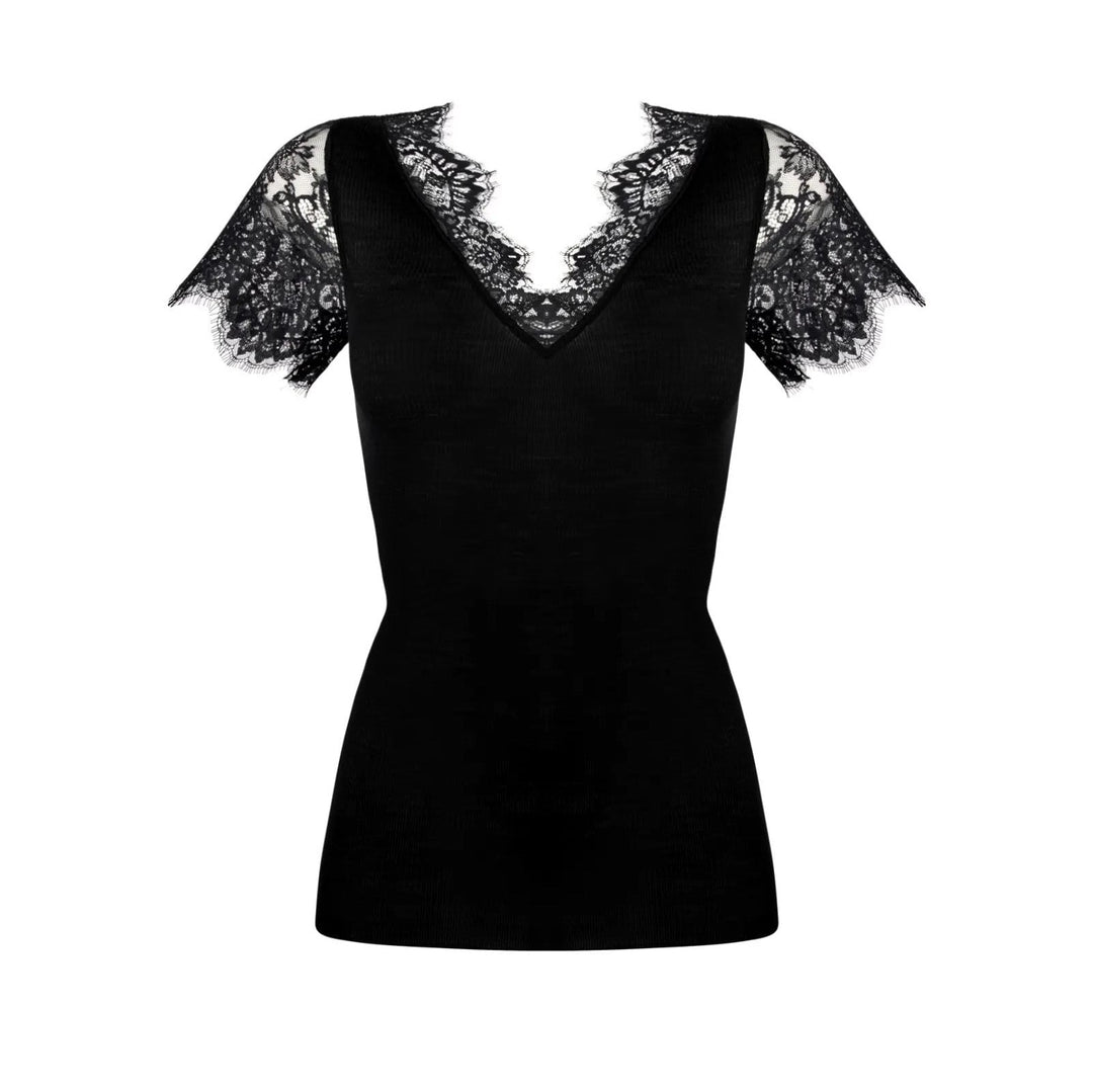 Lise Charmel - Plaisir Caresse Short Sleeved Top Noir Top Lise Charmel 