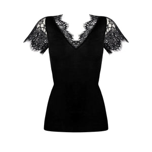 Lise Charmel - Plaisir Caresse Short Sleeved Top Noir