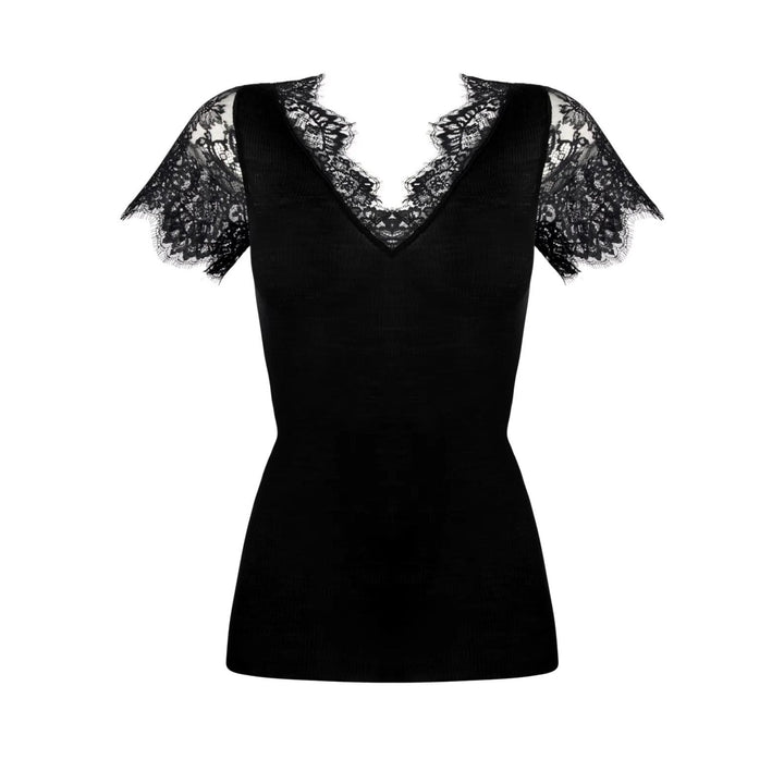 Lise Charmel - Plaisir Caresse Short Sleeved Top Noir Top Lise Charmel 