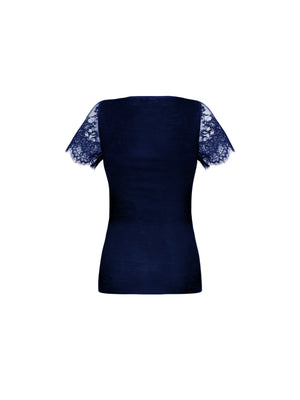 Lise Charmel - Plaisir Caresse Short Sleeved Top Pierre Bleue