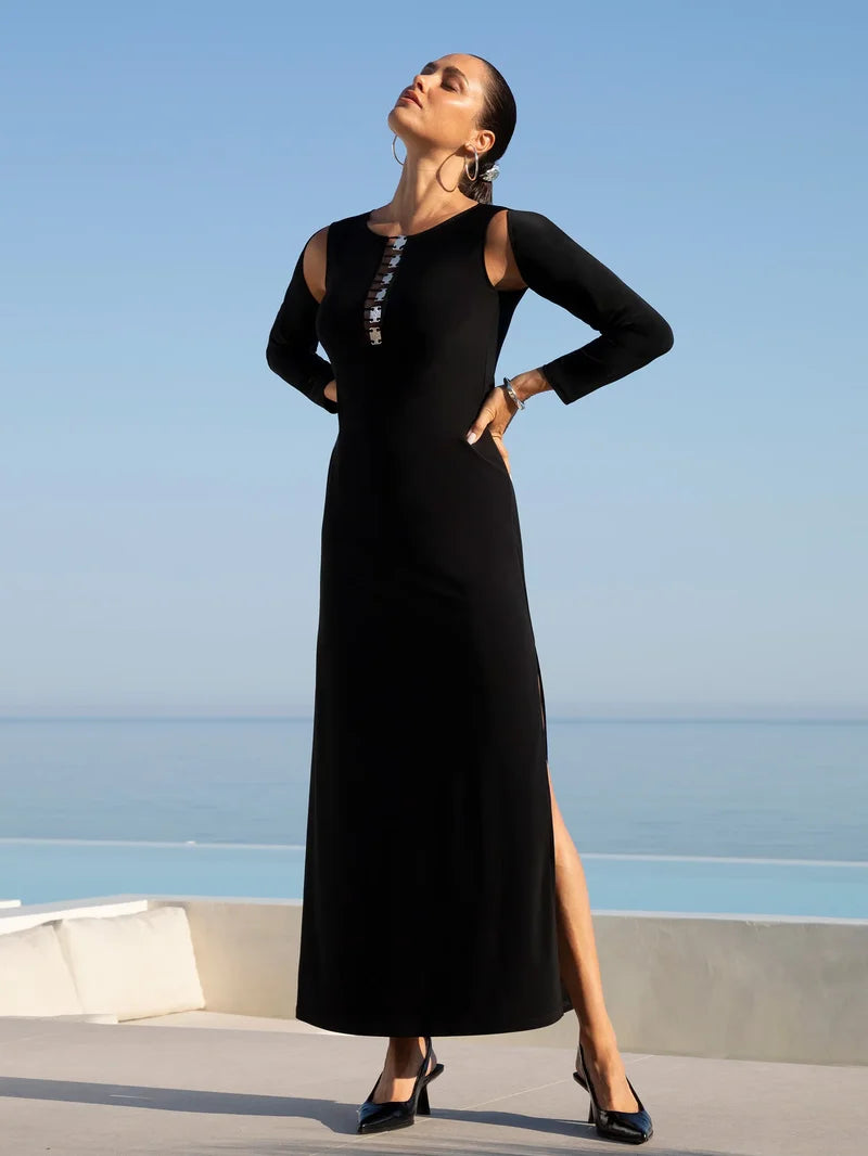 Lise Charmel Swimwear - Eclat D'argent Long Beach Dress Black Argent