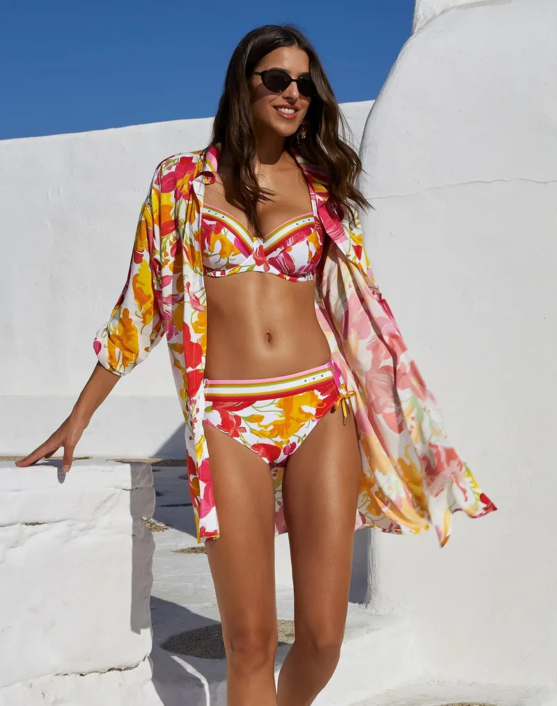 Lise Charmel - Envolee Florale Long-Sleeved Shirt Bouquet Floral