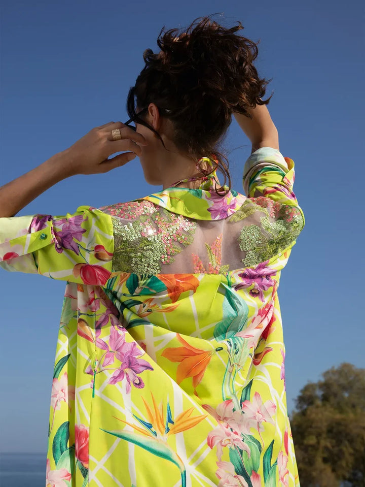 Lise Charmel Swimwear - Fleurs Splendeur Long Shirt Splendeur Lime