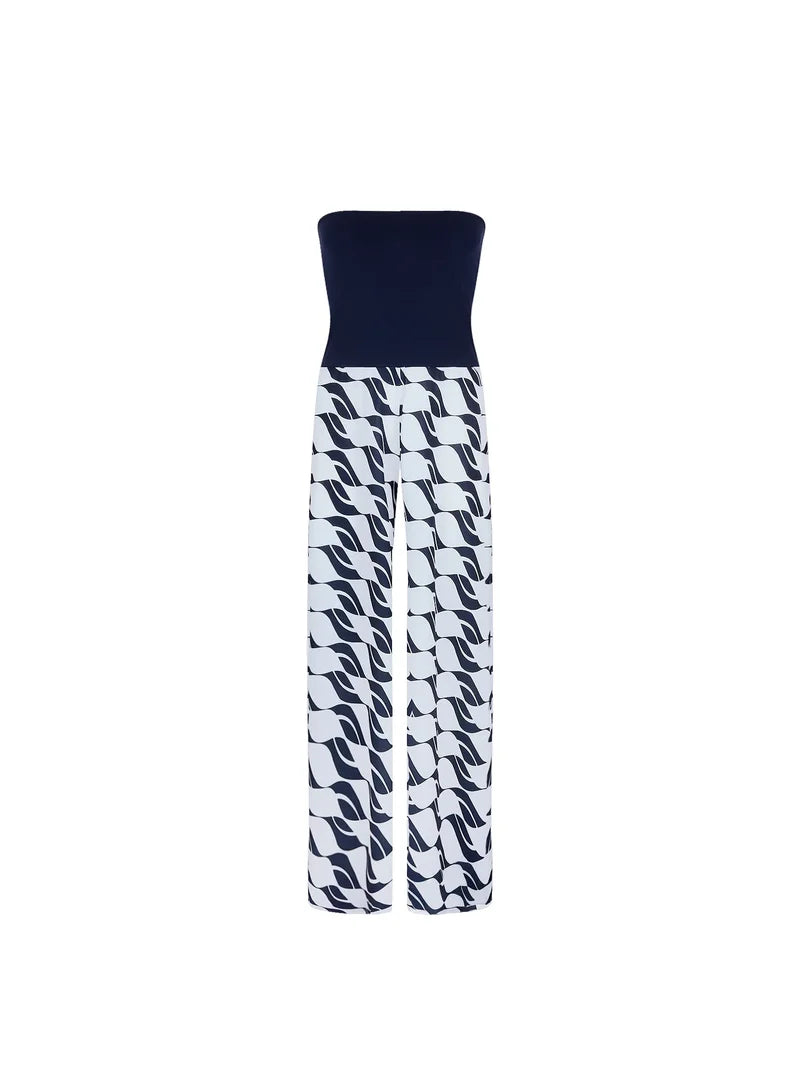 Lise Charmel Swimwear - Danse Des Vagues Bustier Jumpsuit Danse Blue