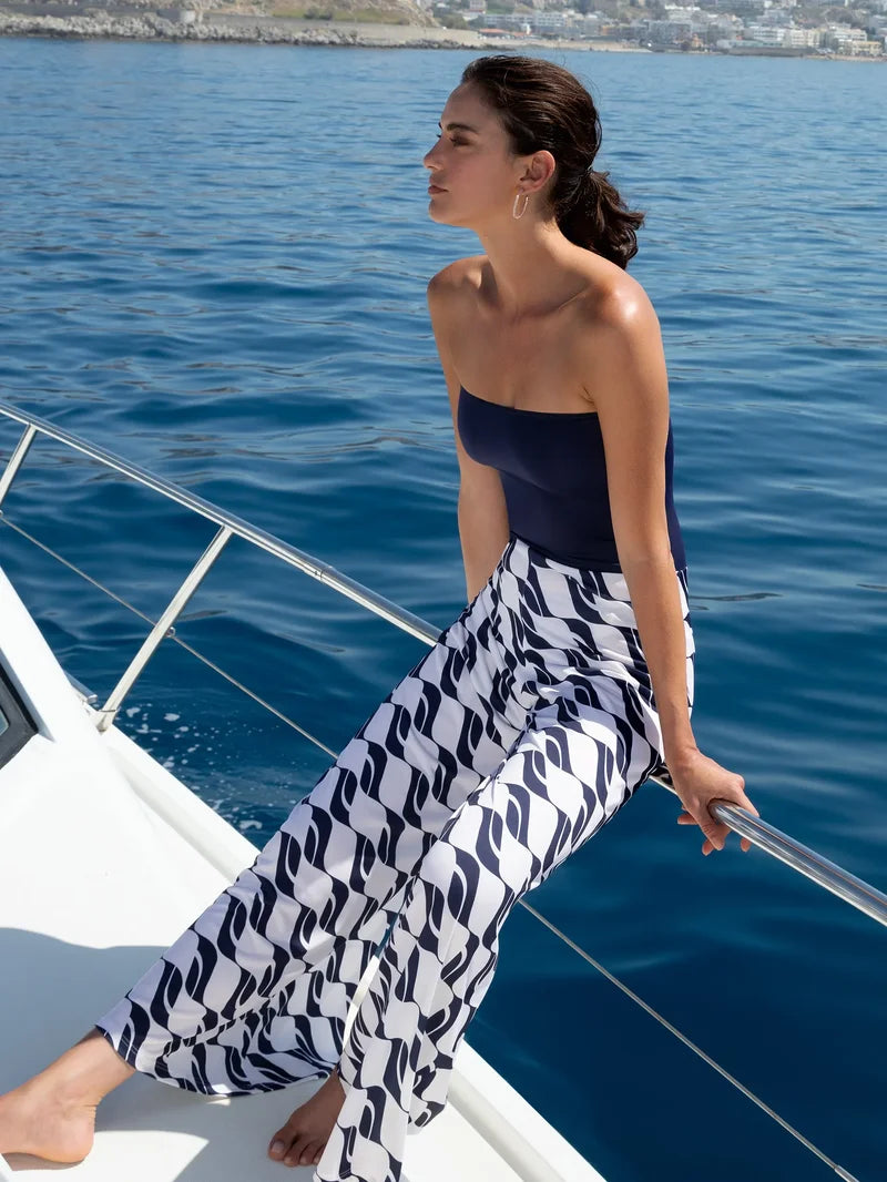 Lise Charmel Swimwear - Danse Des Vagues Bustier Jumpsuit Danse Blue