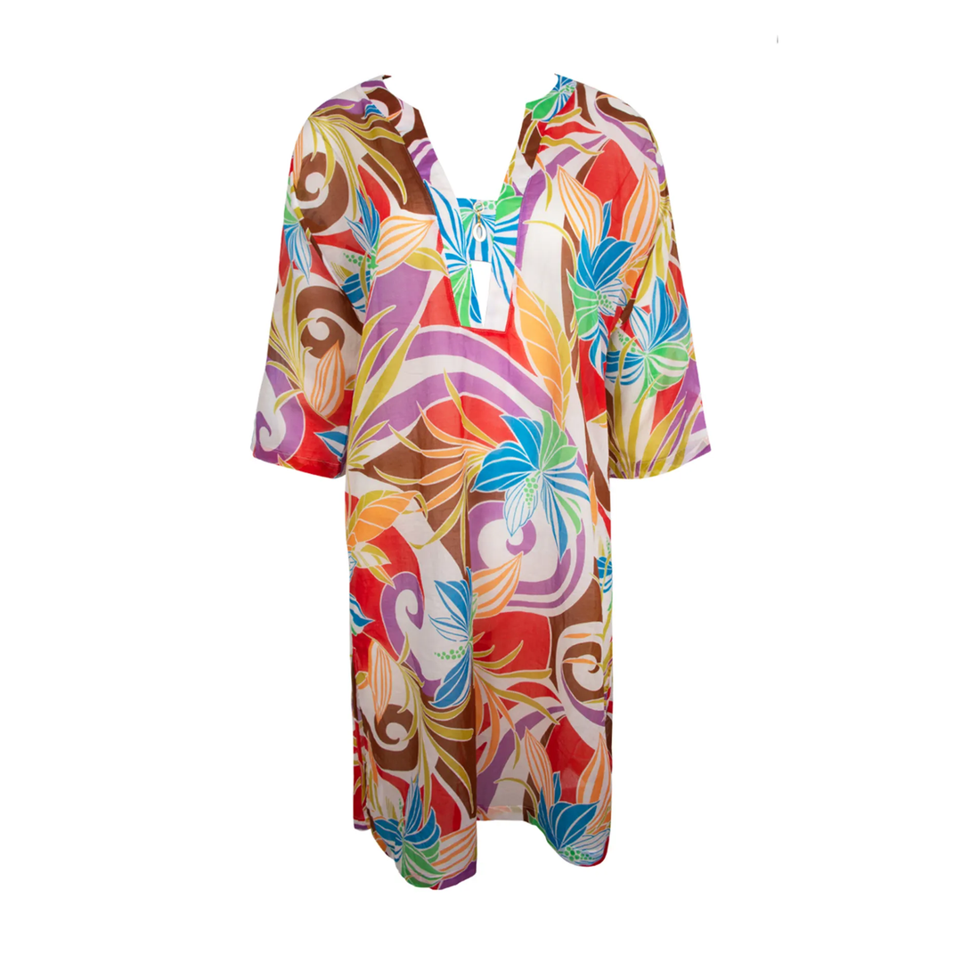 Lise Charmel - Energie Soleil Túnica Beach Cover-Up Mandarine Soleil Beach Dress Lise Charmel Trajes de baño