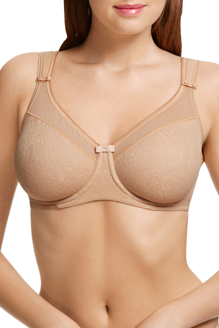 Berlei - Beauty Lace Underwired Smoothing Bra Beige
