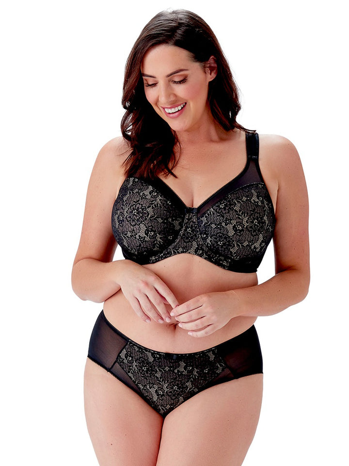 Berlei - Beauty Lace Deep Brief Black