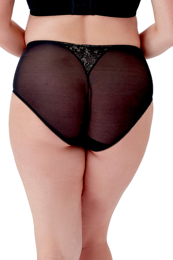 Berlei - Beauty Lace Deep Brief Black