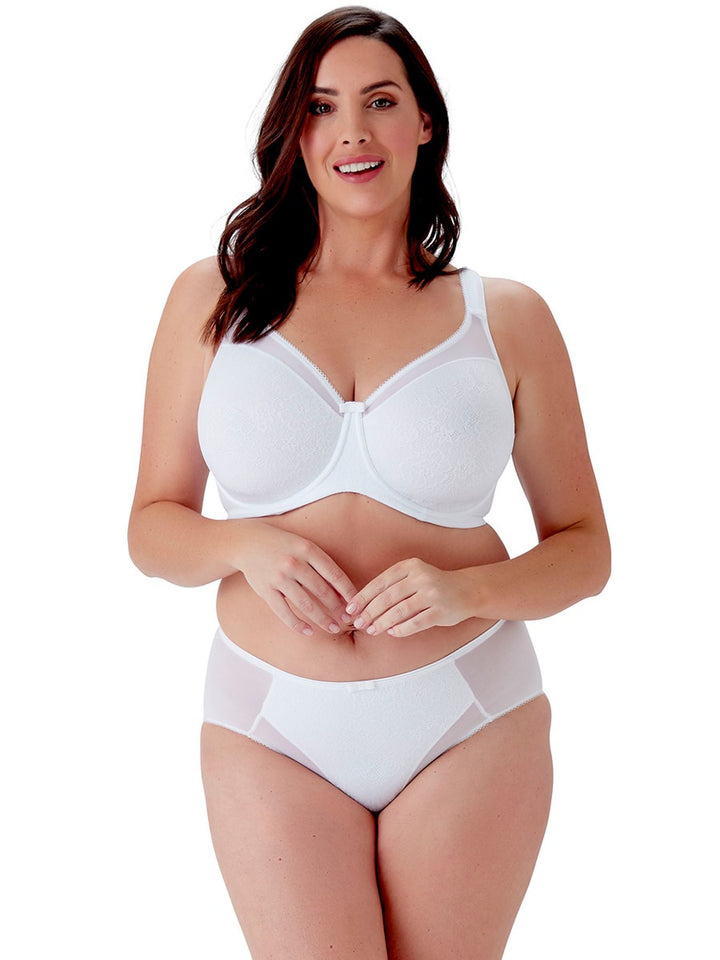 Berlei - Beauty Lace Deep Brief White