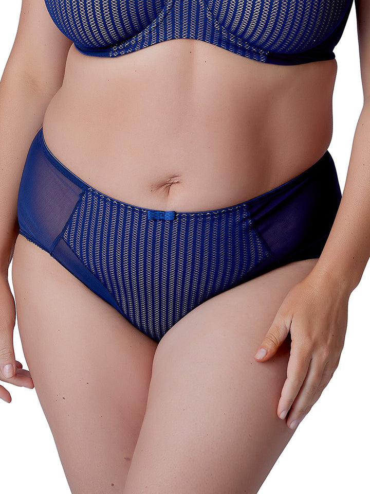Berlei - Beauty Stripe Deep Brief Deep Blue