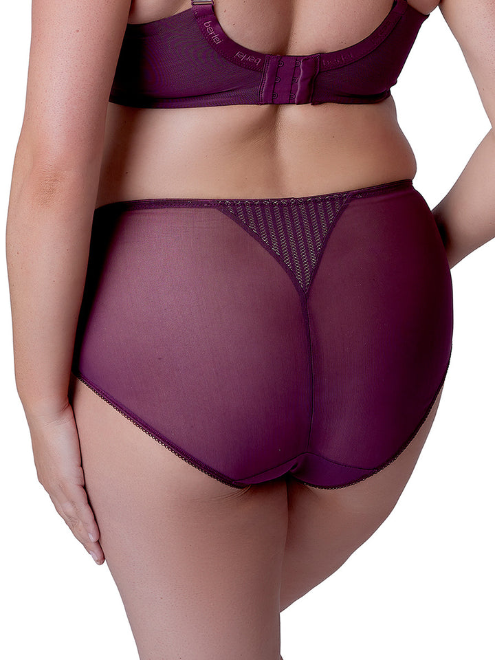 Berlei - Beauty Stripe Deep Brief Fig
