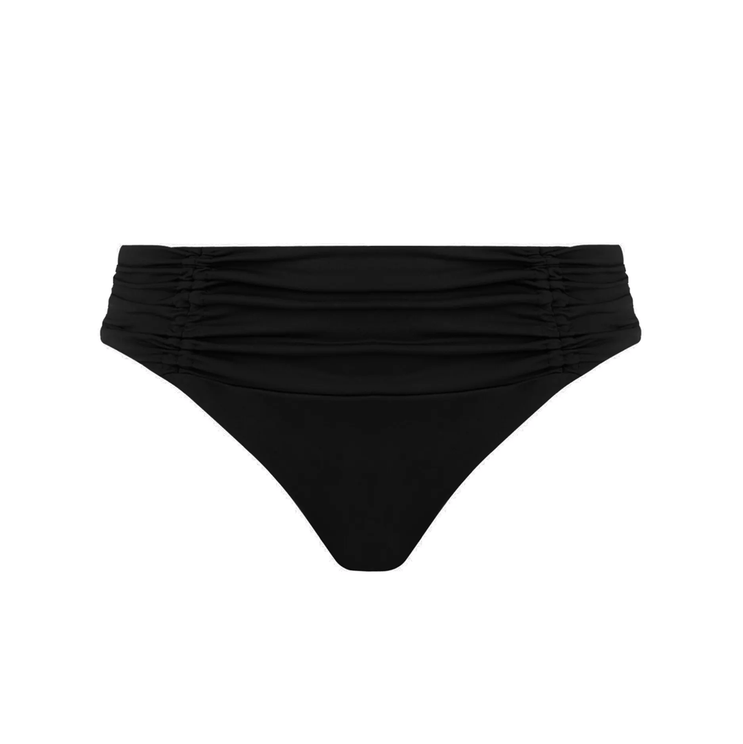 Lise Charmel - Braguita de bikini de lado ancho con drapeado sublime Noir Braguita de bikini completa Lise Charmel Trajes de baño
