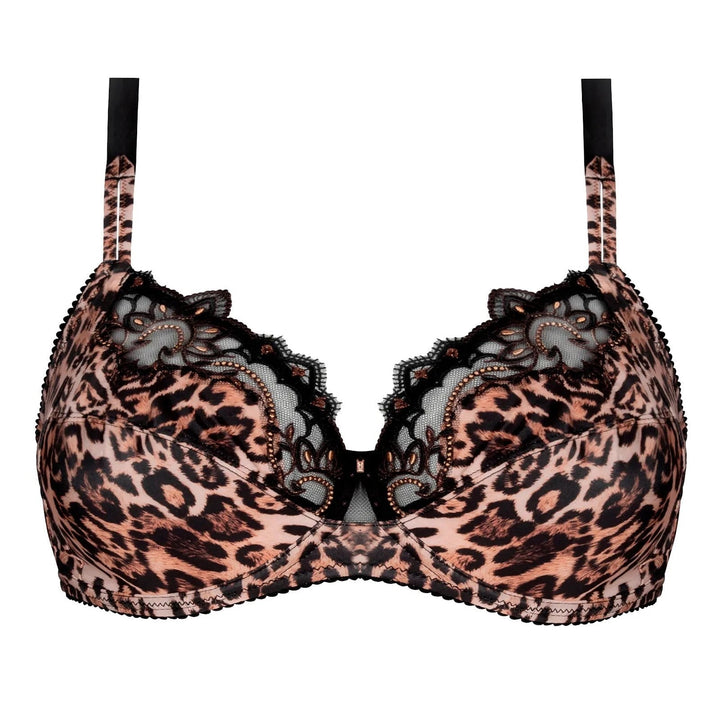 Lise Charmel - Reggiseno a coppa intera Fauve Amour in 3 parti Ambre Panthere Reggiseno a coppa intera Lise Charmel