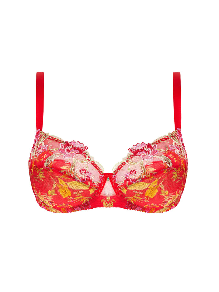 Lise Charmel - Foret Rubis Half Cup Bra Santal Rouge