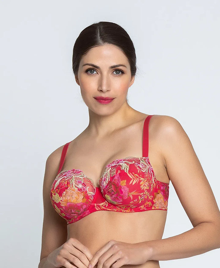Lise Charmel - Foret Rubis Half Cup Bra Santal Rouge