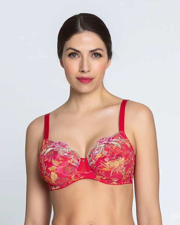Lise Charmel - Foret Rubis 3 Parts Full Cup Bra Santal Rouge
