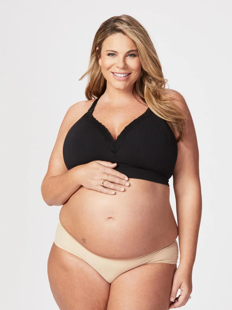 Cake Maternity - Tutti Fruitti Busty Wireless Foam Plunge Bra Black