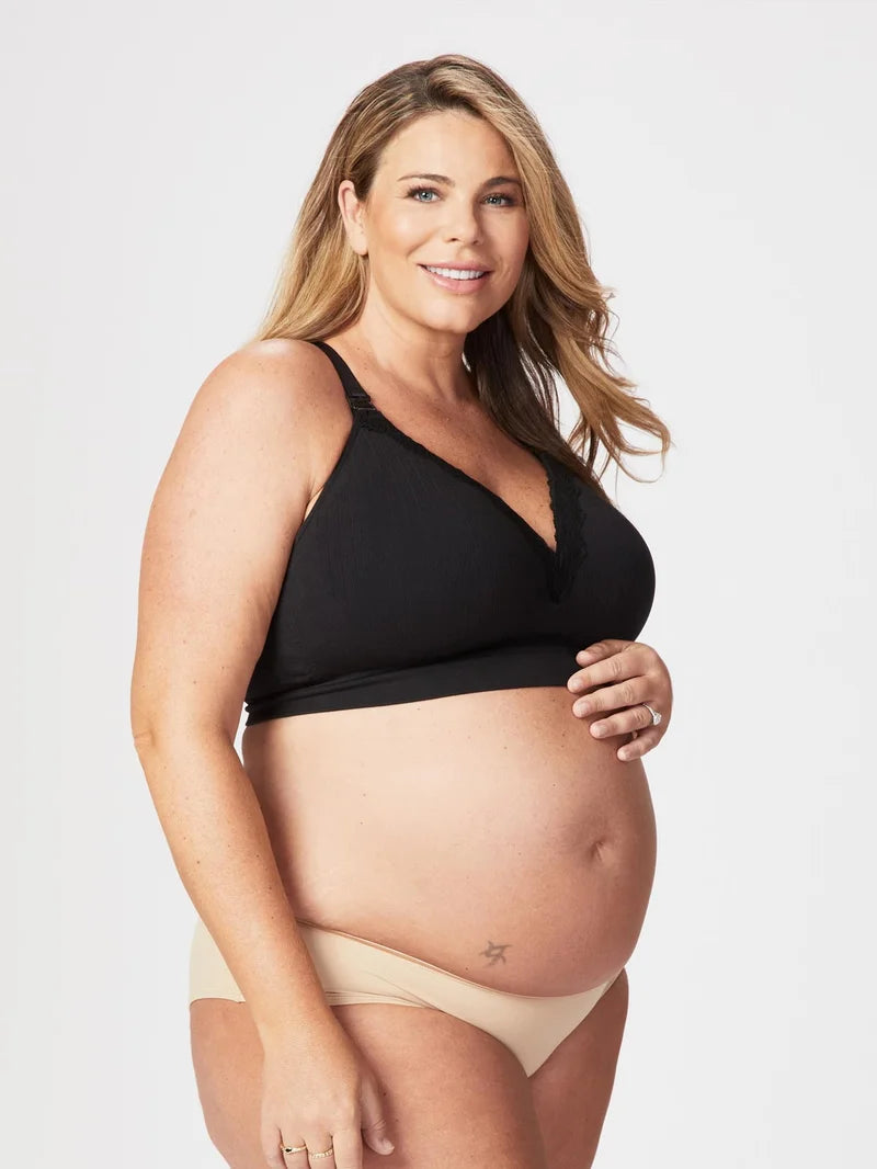 Cake Maternity - Tutti Fruitti Petitie Wireless Foam Plunge Bra Black