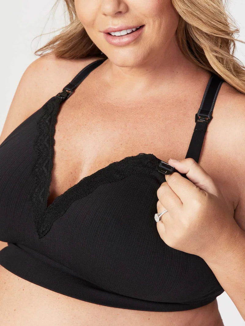 Cake Maternity - Tutti Fruitti Busty Wireless Foam Plunge Bra Black