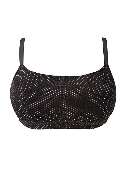 Royce - Blossom Crop Or Plunge Bra Black / White