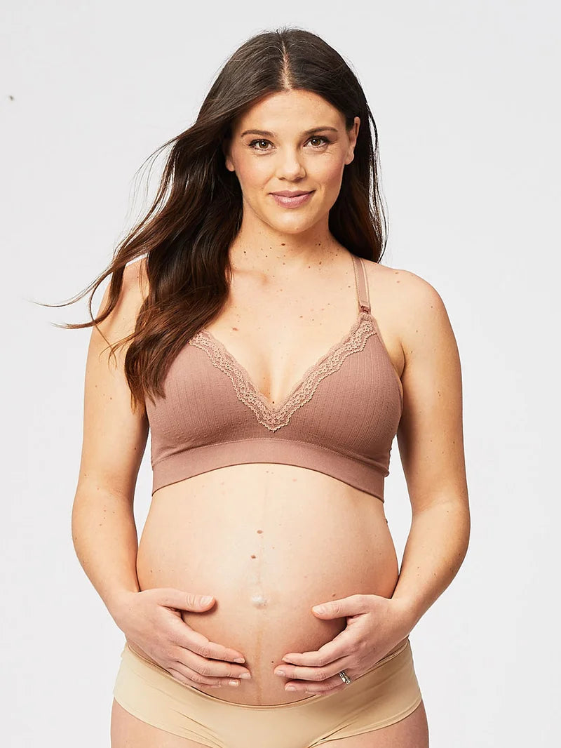Cake Maternity - Tutti Fruitti Busty Wireless Foam Plunge Bra Mocha