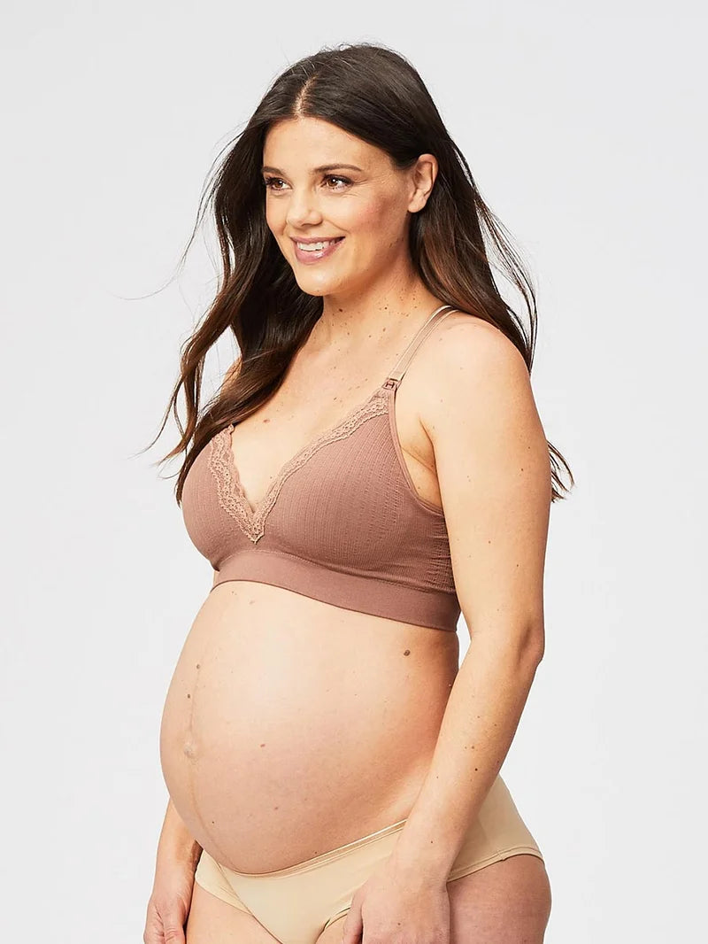 Cake Maternity - Tutti Fruitti Busty Wireless Foam Plunge Bra Mocha