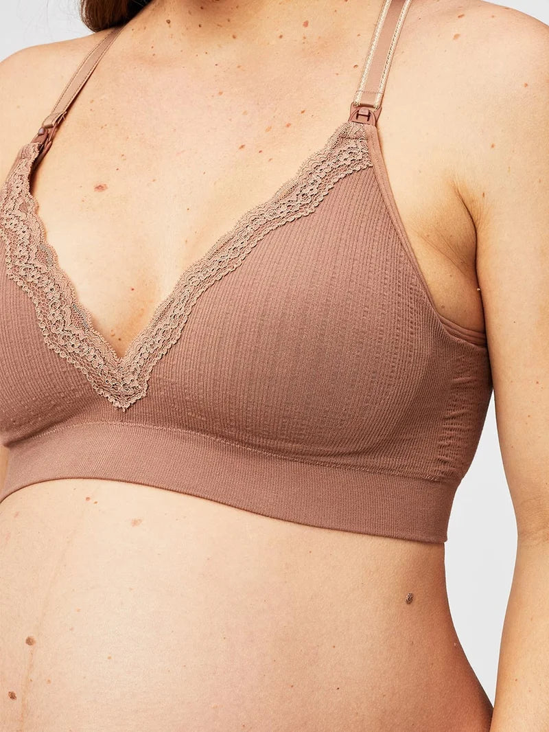 Cake Maternity - Tutti Fruitti Petitie Wireless Foam Plunge Bra Mocha