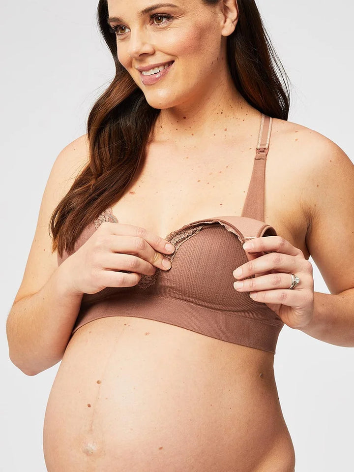 Cake Maternity - Tutti Fruitti Petitie Wireless Foam Plunge Bra Mocha