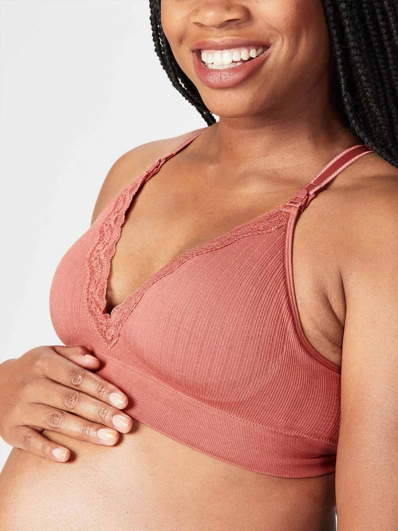 Cake Maternity - Tutti Fruitti Petitie Wireless Foam Plunge Bra Rust