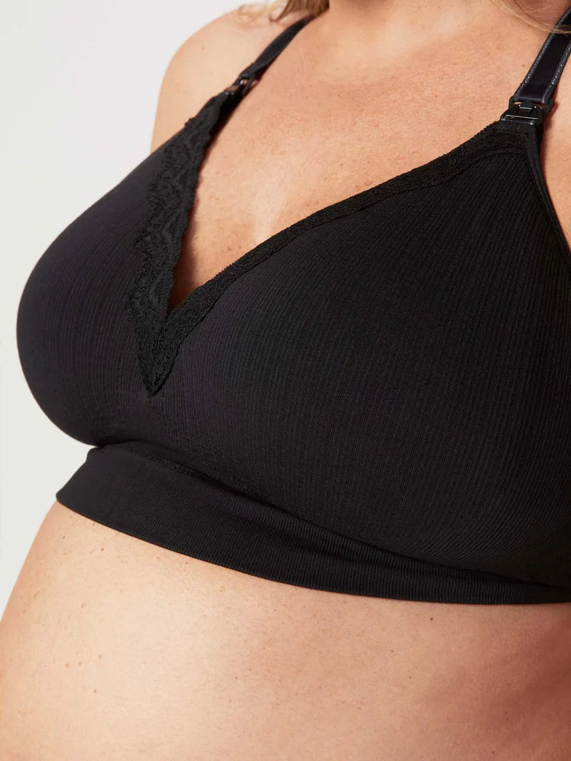 Cake Maternity - Tutti Fruitti Busty Wireless Foam Plunge Bra Black