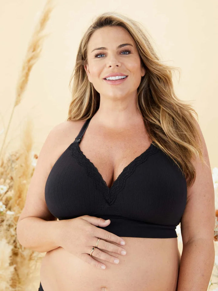 Cake Maternity - Tutti Fruitti Petitie Wireless Foam Plunge Bra Black