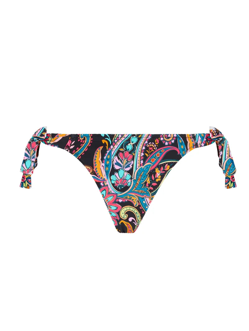 Antigel Swimwear By Lise Charmel - La Bayadere Bikini With Narrow Sides Noir Flashy