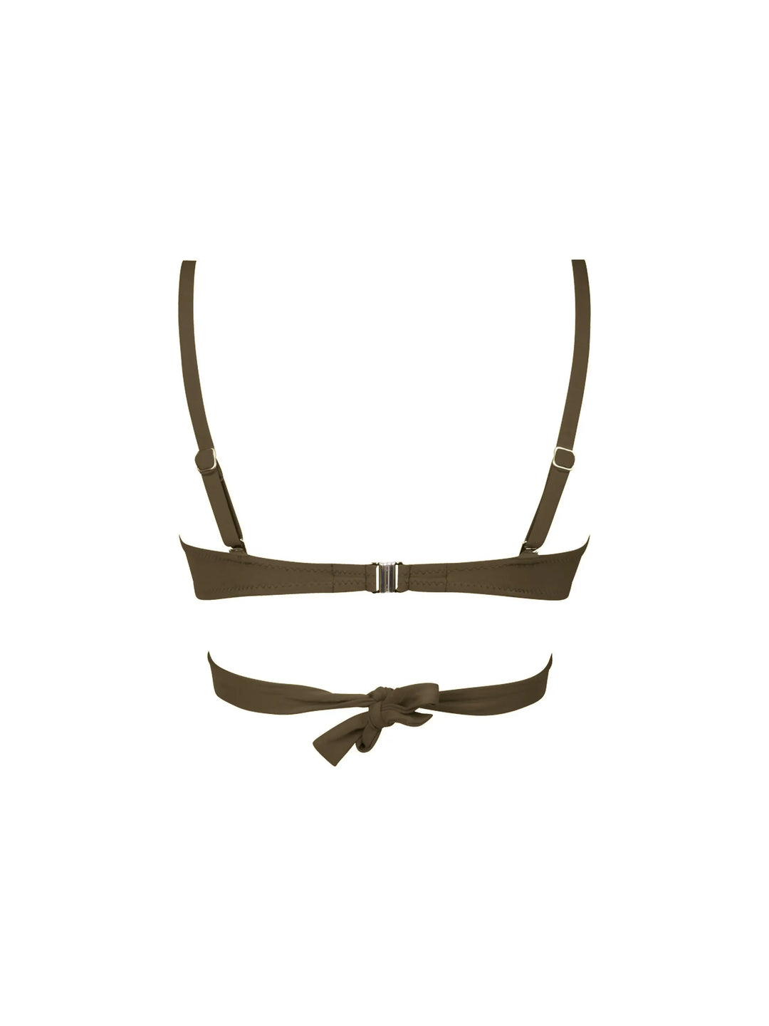 Antigel Swimwear by Lise Charmel - La Chiquissima Soft Padded Triangle Bikini With Ties Kaki Chic