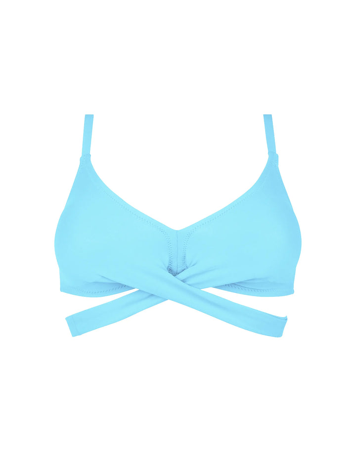 Antigel Swimwear by Lise Charmel - La Chiquissima Soft Padded Triangle Bikini With Ties Turquoise Chic