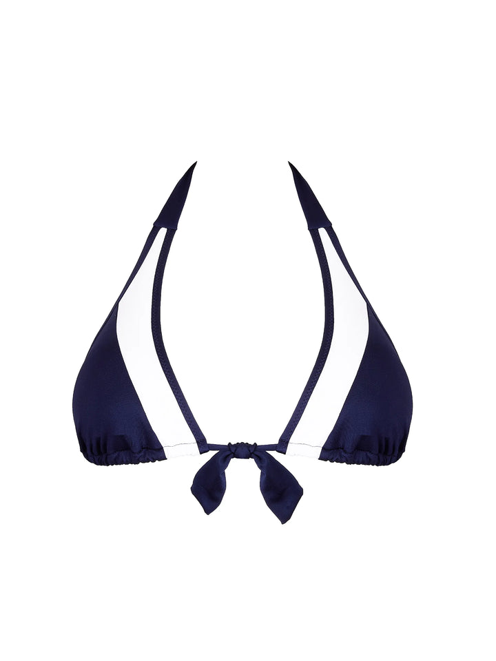 Antigel Swimwear by Lise Charmel - La Skippeuse Triangle Soft Pad With Ties Marine Skippeuse
