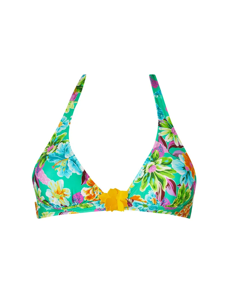 Antigel Swimwear by Lise Charmel - La Feminissima Triangle Soft Pad With Ties Vert Emeraude