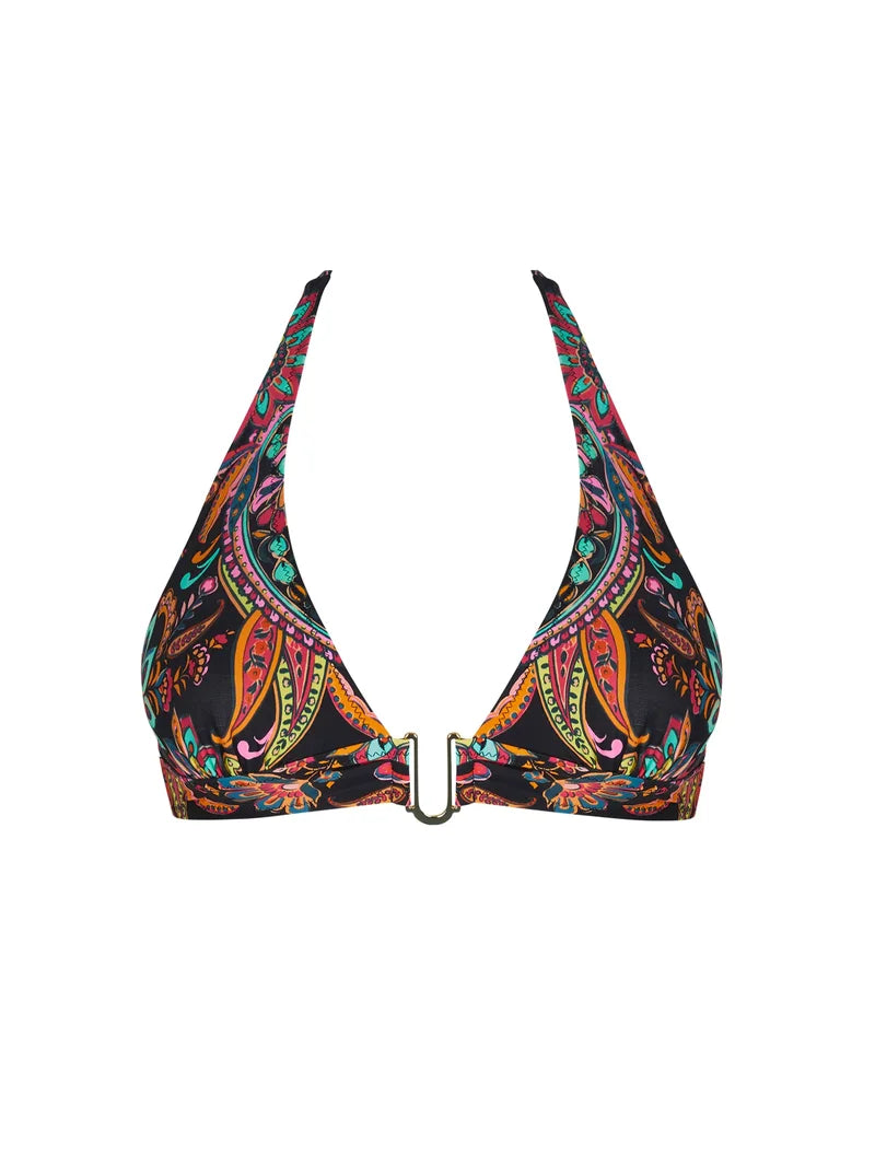 Antigel Swimwear By Lise Charmel - La Bayadere Triangle Soft Pad With Ties Noir Flashy