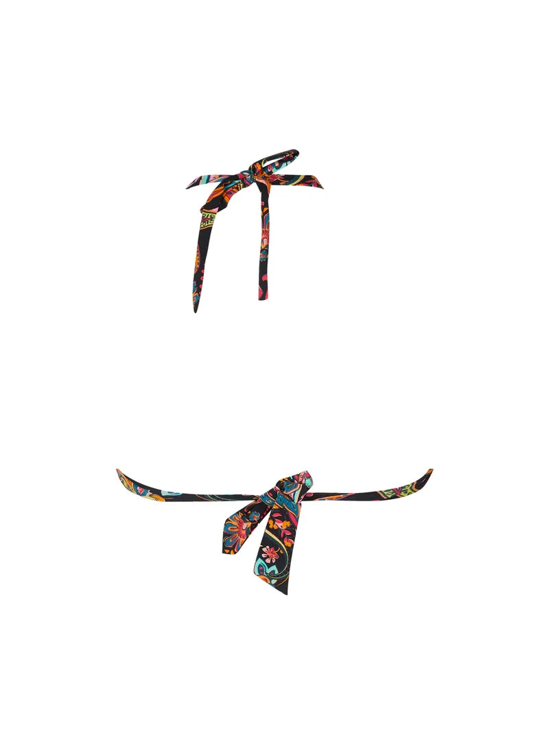 Antigel Swimwear By Lise Charmel - La Bayadere Triangle Soft Pad With Ties Noir Flashy